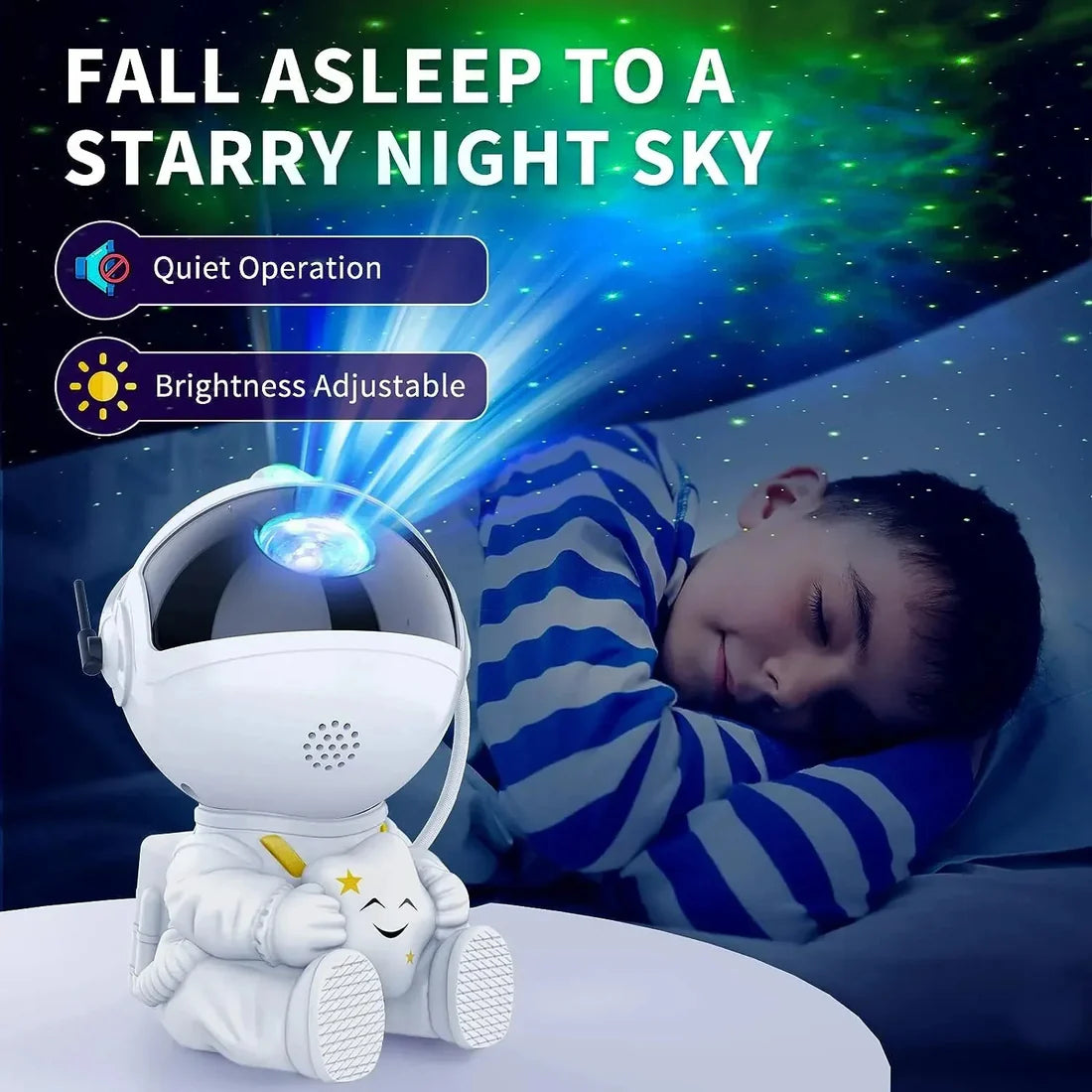 Cosmic Glow: Astronaut Projector for a Stellar Night Sky Experience