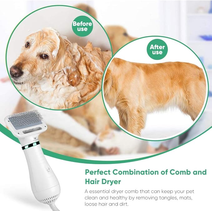 Fur-tastic Pet Hair Dryer 🐾✨ Dry, Fluff, and Pamper Your Pet!